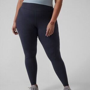 Athleta Altitude Tight in Polartec Power Stretch | Size 3X | Blue | Cold Weather